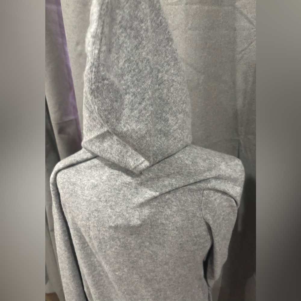 NWT Quince Mongolian Cashmere Full-Zip Hoodie Heather Gray Small & Medium Casual - Picture 11 of 14